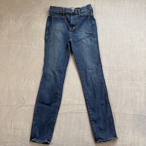 Madewell High Waisted Sailor Jeans Women's 27 Medium Wash Blue Stretch Denim